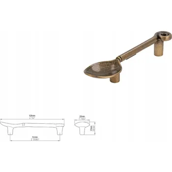 Nábytkové kování Nábytková úchytka SIRO 1052-108ZN10 stará mosaz