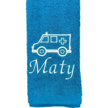 Ručník Ručník Ambulance s vlastním jménem Barva: Černá, Velikost ručníku: 30x50cm