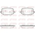 Sada brzdových destiček, kotoučová brzda REMSA 1934.00