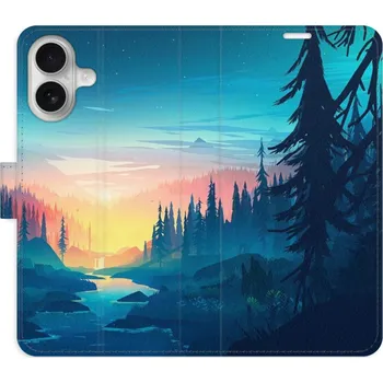 Pouzdro na mobilní telefon Flipové pouzdro iSaprio - Magical Landscape - iPhone 16
