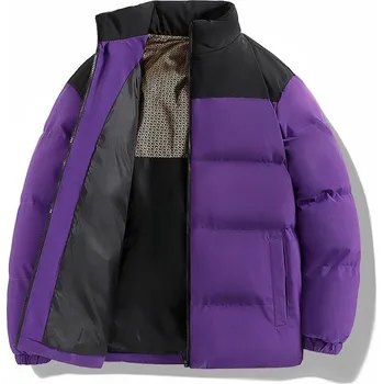 Pánský zimní kabát Pánská zimní bunda ND802 Barva: Fialová, Velikost: 3XL