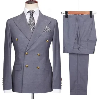 Pánský oblek do práce MC128 Velikost: M, Barva (Varianta): Světle šedá