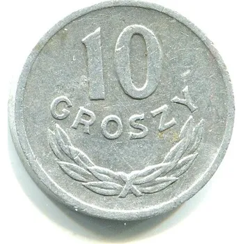 POLSKO. 10 groszy 1962. Y-AA47