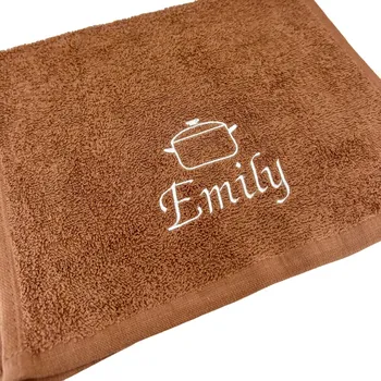 Ručník Ručník Hrnec s vlastním jménem nebo textem Barva: Červená, Velikost ručníku: 30x50cm