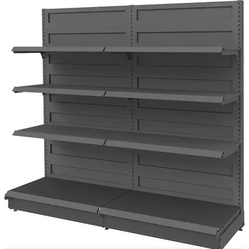 Prodejní regál Regalydoskladu Prodejní policový regál Basic: výška 165cm/ šířka: 200cm RAL 7016