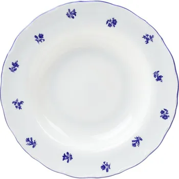 Talíř Thun 1794, Karlovy Vary Talíř hluboký 23 cm Ophelia modrá házenka s modrou linkou