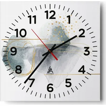 Hodiny Nástěnné hodiny do obýváku 40x40 Abstrakce Tiché hodiny Skleněné hodiny Bez hlučnosti