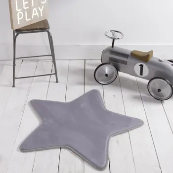 Koberec TODAY Dětský koberec Happy star šedý 85 x 80 cm