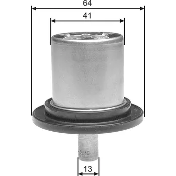 Těsnění motoru Termostat, chladivo GATES TH25882G1