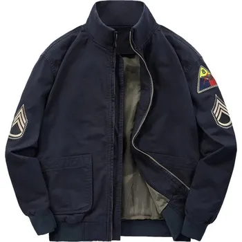 Pánská softshellová bunda Pánská vojenská bunda s nášivkami Barva: Tmavě Modrá, Velikost: M