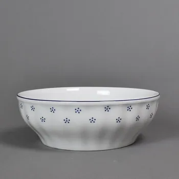 G.Benedikt 1882, Karlovy Vary Mísa válcová 22 cm Benedikt Valbella modrá D9417