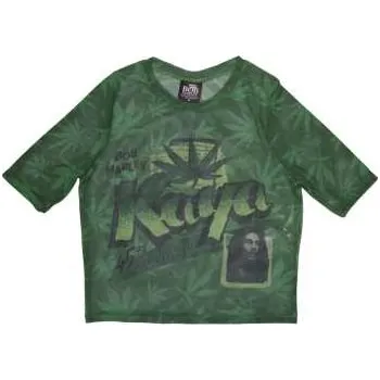 Merch Bob Marley & The Wailers: Bob Marley Ladies Crop Top: Kaya (mesh) (large) L