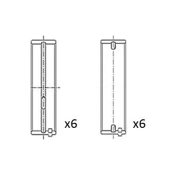 Kliková hřídel Hlavní ložiska klikového hřídele FAI AutoParts BM1060-STD