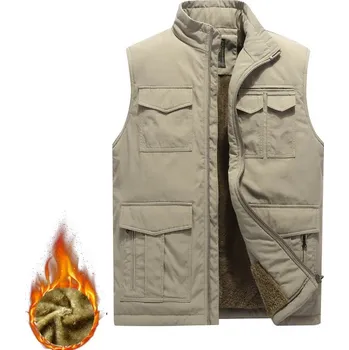 Pánská softshellová bunda Pánská vesta DIMU227 Barva: Khaki, Velikost: 2XL