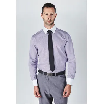 Pánská košile Košile Harvey and Jones Purple Stripe 1028201 19 Inch