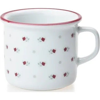 G.Benedikt 1882, Karlovy Vary Hrnek Retro "porcelánový plecháček" 80ml na espresso Francesca X8976