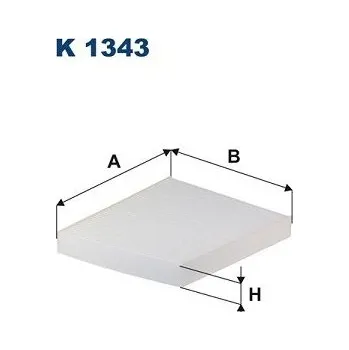 Ventilátor topení a klimatizace Filtr, vzduch v interiéru FILTRON K 1343