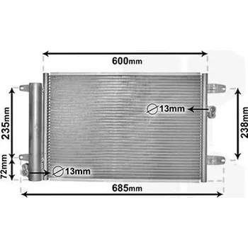 Výparník klimatizace Kondenzátor, klimatizace VAN WEZEL 58005183