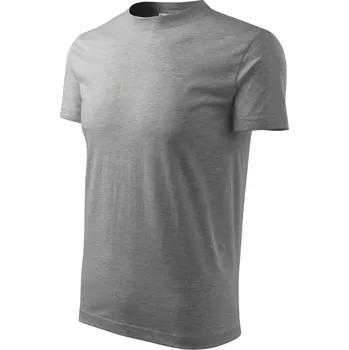 Pánské tričko RIMECK® Recall Tričko unisex Barva: tmavě šedý melír, Velikost - cisla,pismena: 4XL