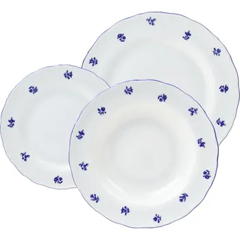 Talíř Thun 1794, Karlovy Vary 9300700 Ophelia talířová souprava 18-dílná 25/23/19 cm 6/6/6 ks modrá
