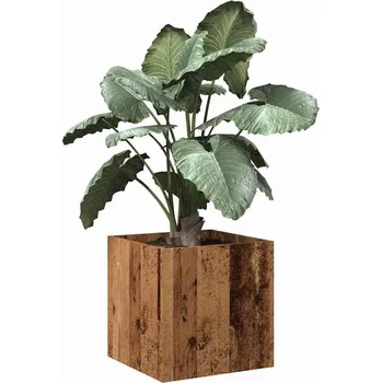 Truhlík vidaXL Truhlík 40 x 40 x 40 cm kompozitní dřevo [808795] Barva: Staré dřevo