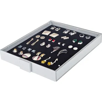 Obal pro sběratelský předmět Lindner Sběratelský box na odznaky a medaile Barva rámu: Šedivá, Barva vložky / plata: Černá