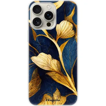 Pouzdro na mobilní telefon Odolné silikonové pouzdro iSaprio - Gold Leaves - iPhone 16 Pro Max