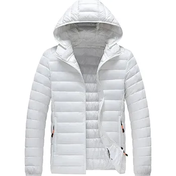 Pánský zimní kabát Pánská zimní bunda ND786 Barva: Bílá, Velikost: 7XL