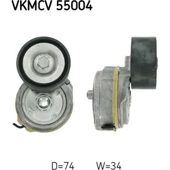 Napínák, žebrovaný klínový řemen SKF VKMCV 55004