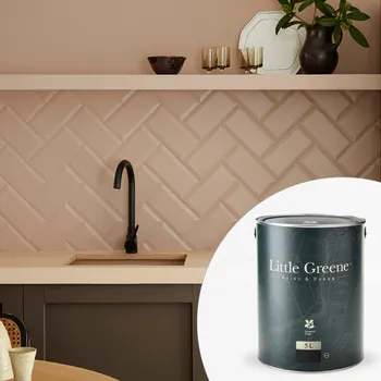 Speciální výtvarná barva Little Greene Barva na kachličky - Polomatná - 5L - Intelligent Satin Vyberte odstín:: Clockface (81)