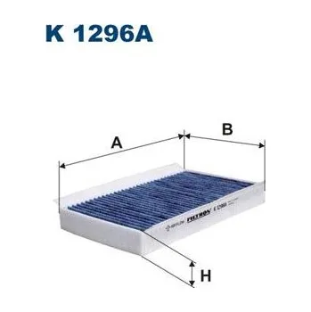 Ventilátor topení a klimatizace Filtr, vzduch v interiéru FILTRON K 1296A