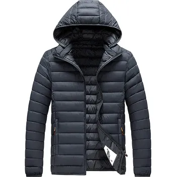 Pánský kabát Pánská zimní bunda ND786 Barva: Šedá, Velikost: 8XL