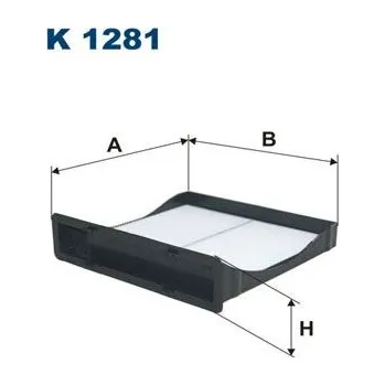 Ventilátor topení a klimatizace Filtr, vzduch v interiéru FILTRON K 1281