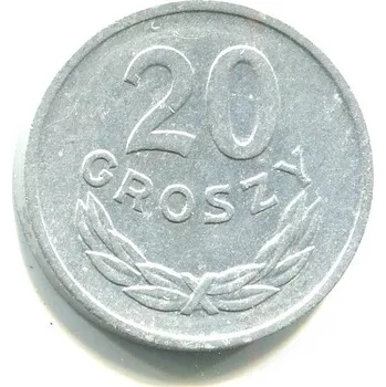 POLSKO. 20 groszy 1968.