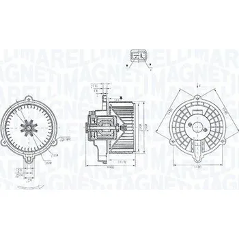 Vnitřní ventilátor MAGNETI MARELLI 069412384010