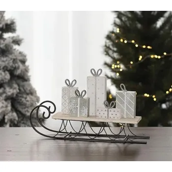 Dekorace - Sáňky 22,5 x 6,5 x 14 cm