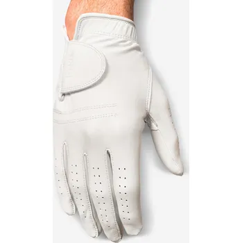 Golfové rukavice INESIS Pánská golfová rukavice Tour 900 pro leváky L BÍLÁ