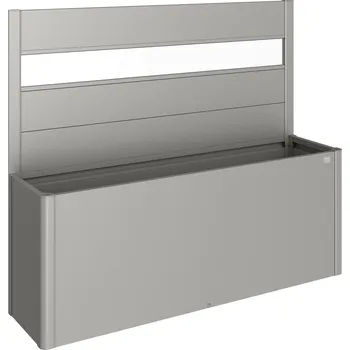 Zahradní úložný box Biohort Zástěna pro Belvedere, 1 ks, s akrylátovou vsadkou 200, šedý křemen metalíza