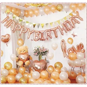 Balónek SADA BALÓNKŮ NA NAROZENINOVOU OSLAVU, 39 KUSŮ