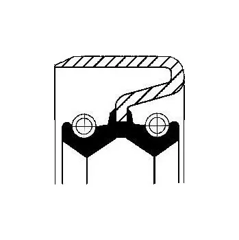 Těsnění motoru Těsnicí kroužek hřídele, hřídel převodovky CORTECO 12012282