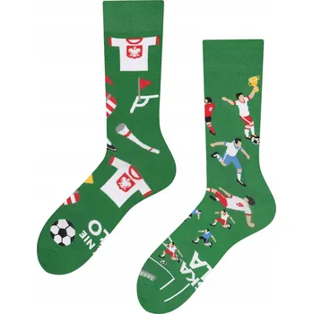 Ponožky ToDo Piłka nożna, bramka, puchar, mecz zelená velikost 39-42