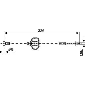 Autodíl Tažné lanko, parkovací brzda BOSCH 1 987 477 929