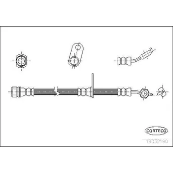 Brzdová hadice Brzdová hadice CORTECO COR19032190