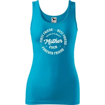 DOBRÝ TRIKO Dámské tílko s potiskem Mother ever Velikost: XL, Barva: Tyrkysová