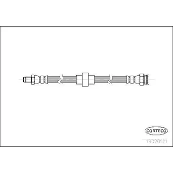 Brzdová hadice Brzdová hadice CORTECO 19020121