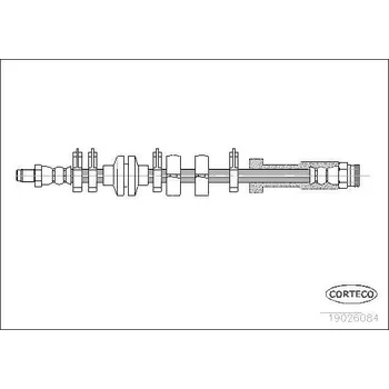 Brzdová hadice Brzdová hadice CORTECO 19026084