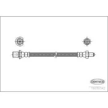 Brzdová hadice Brzdová hadice CORTECO 19030342