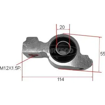 Zavěšení kol Uložení, řídicí mechanismus CORTECO 80000089