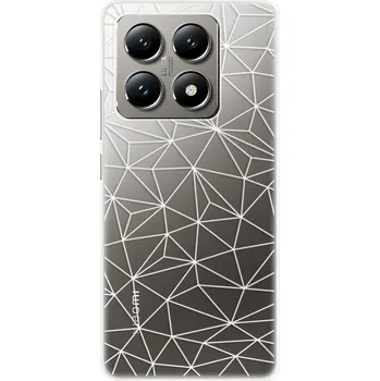 Pouzdro na mobilní telefon Odolné silikonové pouzdro iSaprio - Abstract Triangles 03 - white - Xiaomi 14T Pro