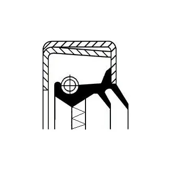 Těsnicí kroužek hřídele, náboj kola CORTECO 12015758B